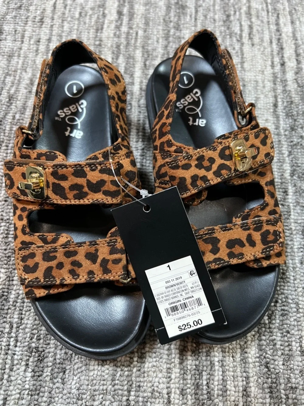 Art Class - Kids' Verity Platform Hardware Sandals Size 1